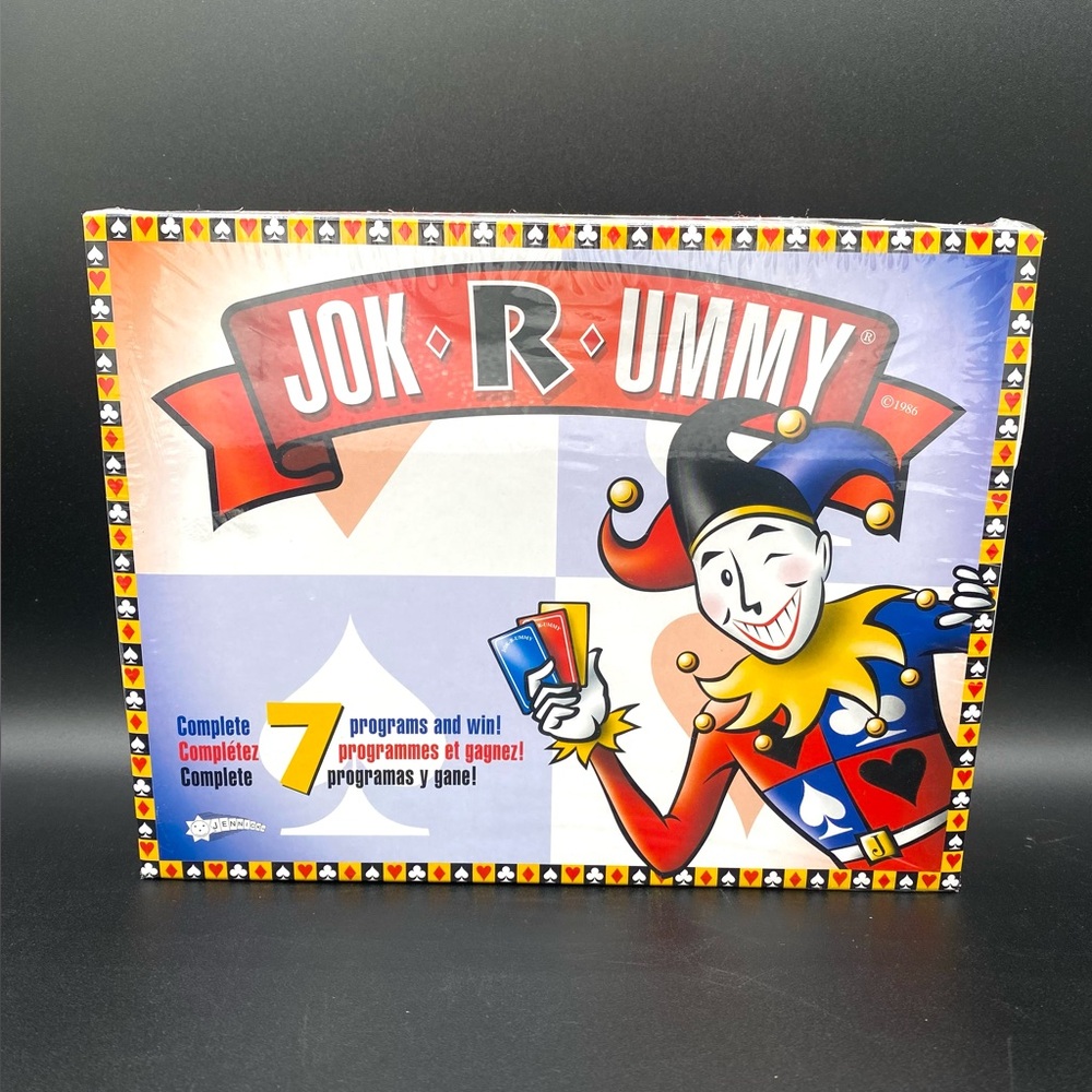 Vintage Jok-R-Ummy Game Jennick Games 1986 Family Friends Rummy Card - Sealed
